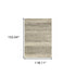 3' X 5' Grey Beige And Tan Abstract Power Loom Stain Resistant Area Rug